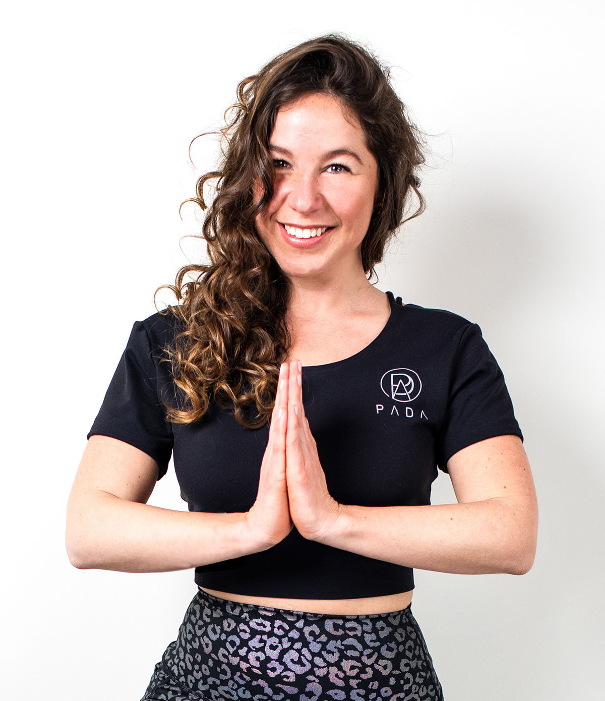 Pada Tribe - Tash in Black Cropped Yoga Top