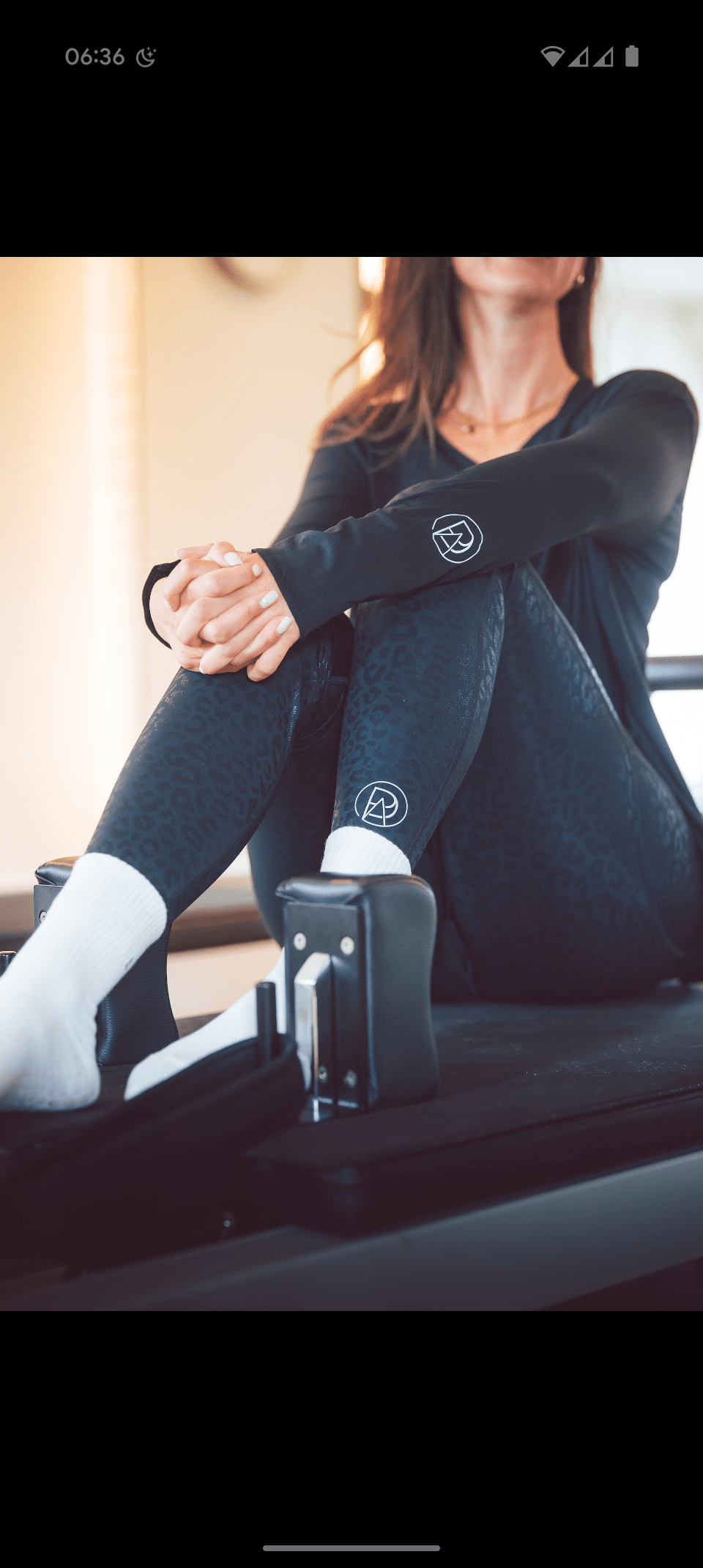 White Grippy Crew Style Socks for Pilates and Yoga