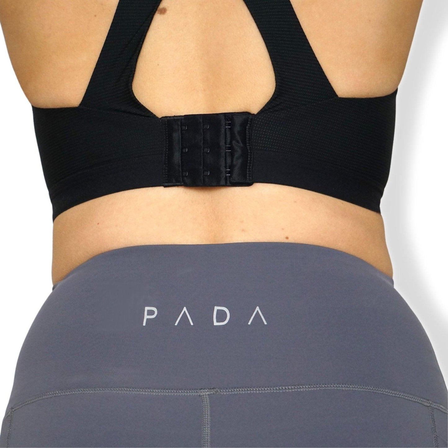 The Brooke, Grey/Nude Knee Padded Leggings Pada