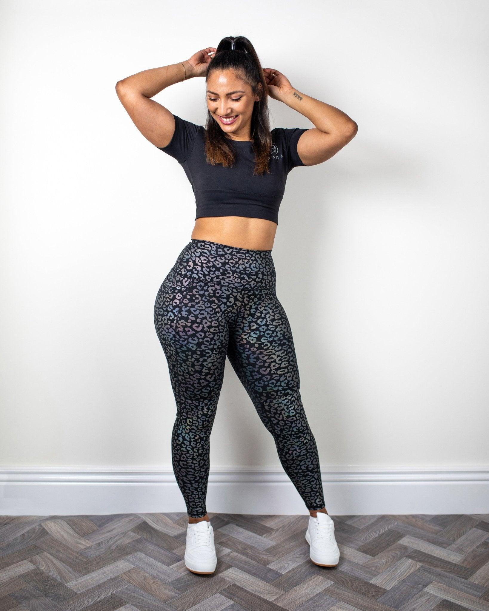 The Sienna, Multicoloured Animal Print Knee Padded Leggings Pada