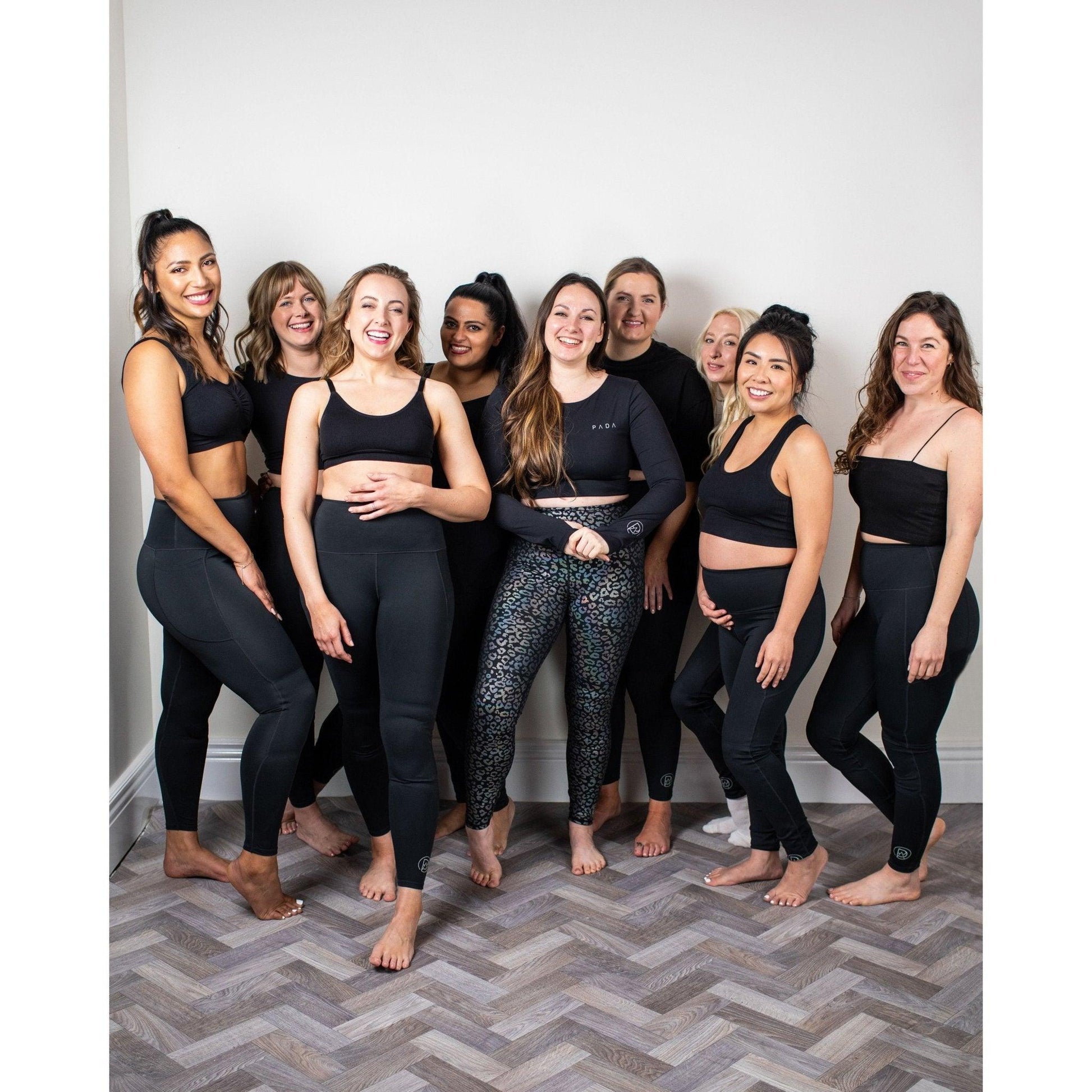 The Charlotte, Black Kneepadded Leggings Pada