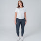 White Mesh Short Sleeve Sports Top